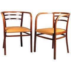 Pair of Otto Wagner Armchairs by Thonet