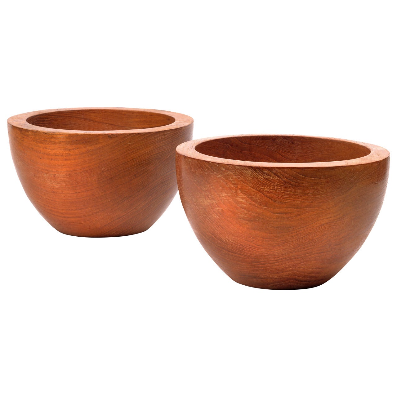 Pair of Wooden Bowls from the Apartment of Franz Hagenauer For Sale