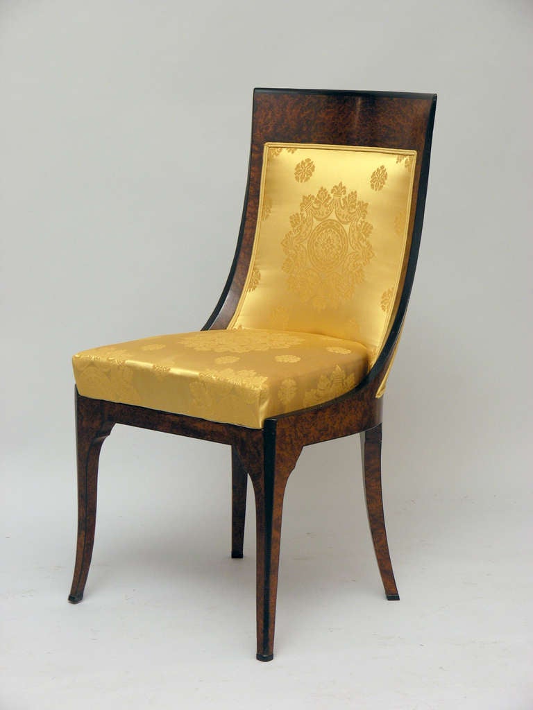 Austrian Set of Four Chairs from a Painters Residence in Vienna