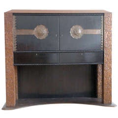 Antique Exeptional Viennese Bar Cabinet