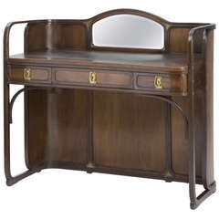 Antique Viennese Secession Style Writing Desk, Kolo Moser