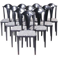 Rare Set of 10 Bentwood Chairs