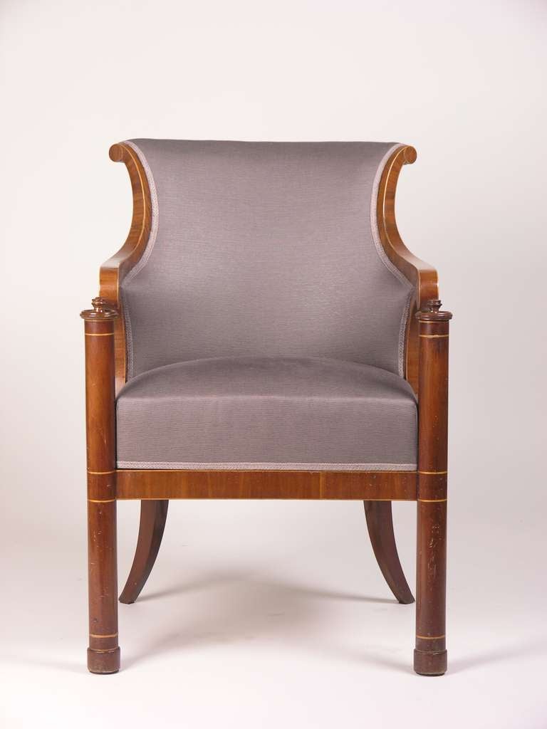 Austrian Pair of Original Biedermeier Armchairs