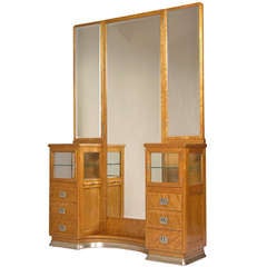 Viennese Art Nouveau Dressing Table with Mirror