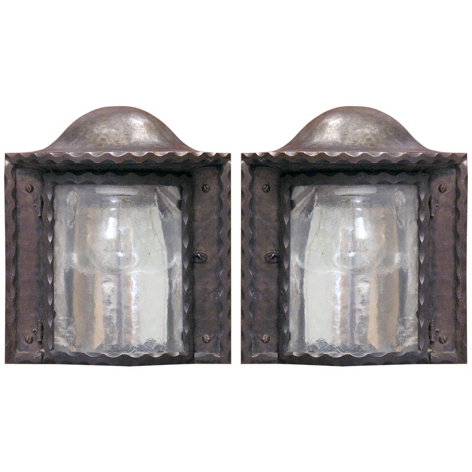 Pair of Walllamps, Vienna, dated 1910