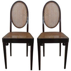 Pair of original Bentwood Chairs No. 415 by Gustav Siegel