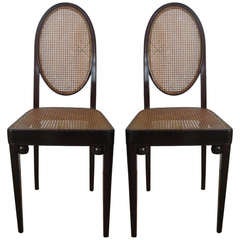 Pair of original Bentwood Chairs No. 415 by Gustav Siegel