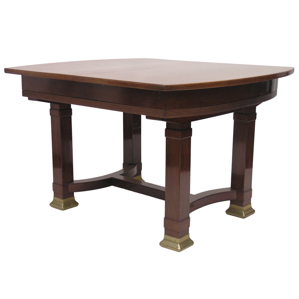 Viennese Extension Dining Table c. 1900 For Sale