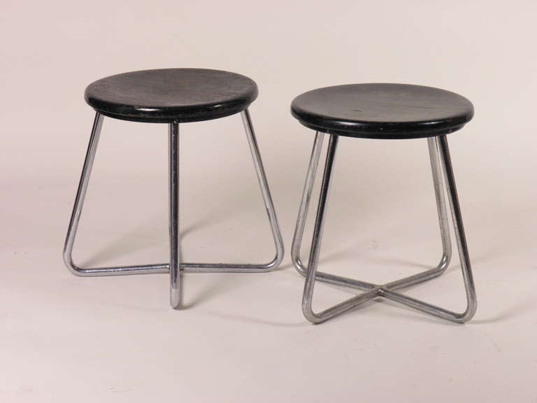 Pair of stools Thonet B 77