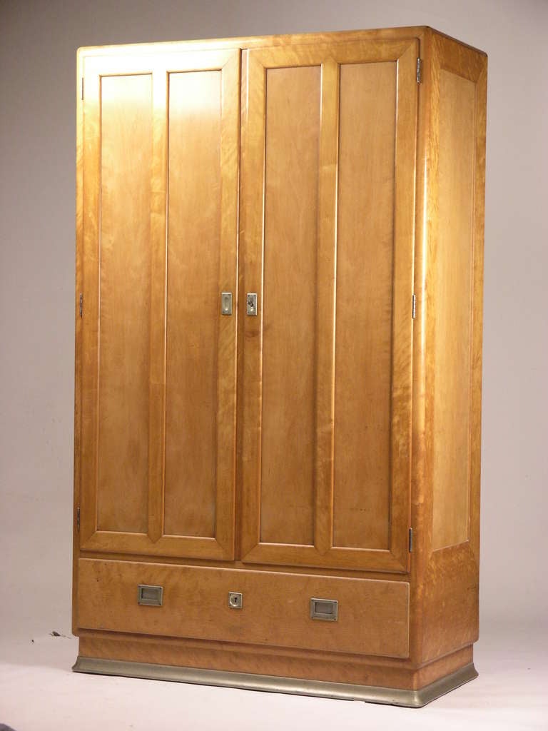 Art Nouveau Original Viennese Pair of Wardrobes circa 1900