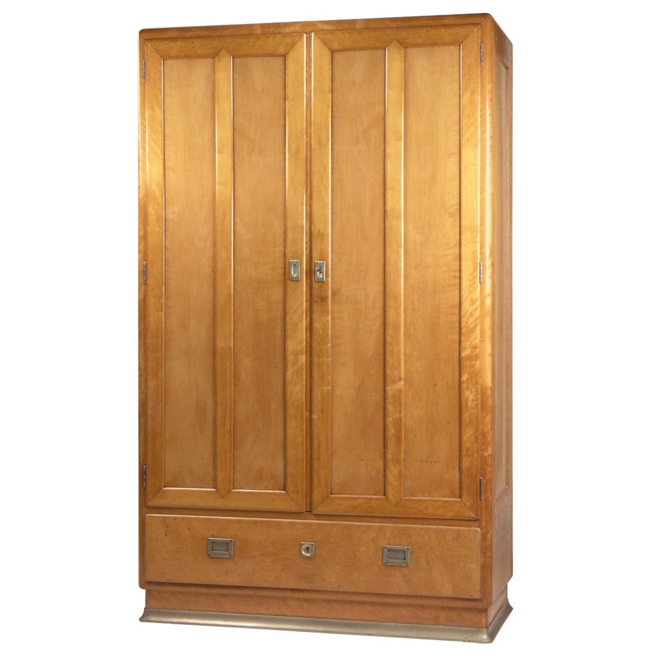 Original Viennese Pair of Wardrobes circa 1900