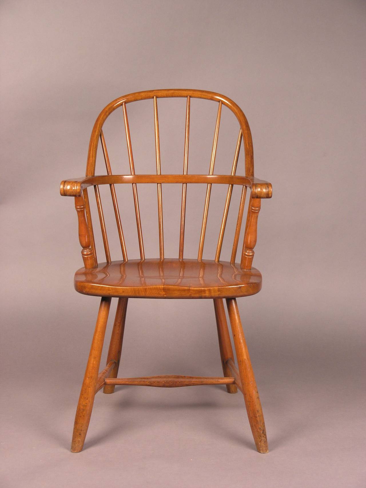 Austrian Pair of Windsor Armchairs by Thonet For Sale