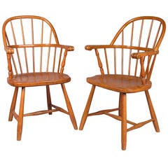Pair of Windsor Armchairs by Thonet