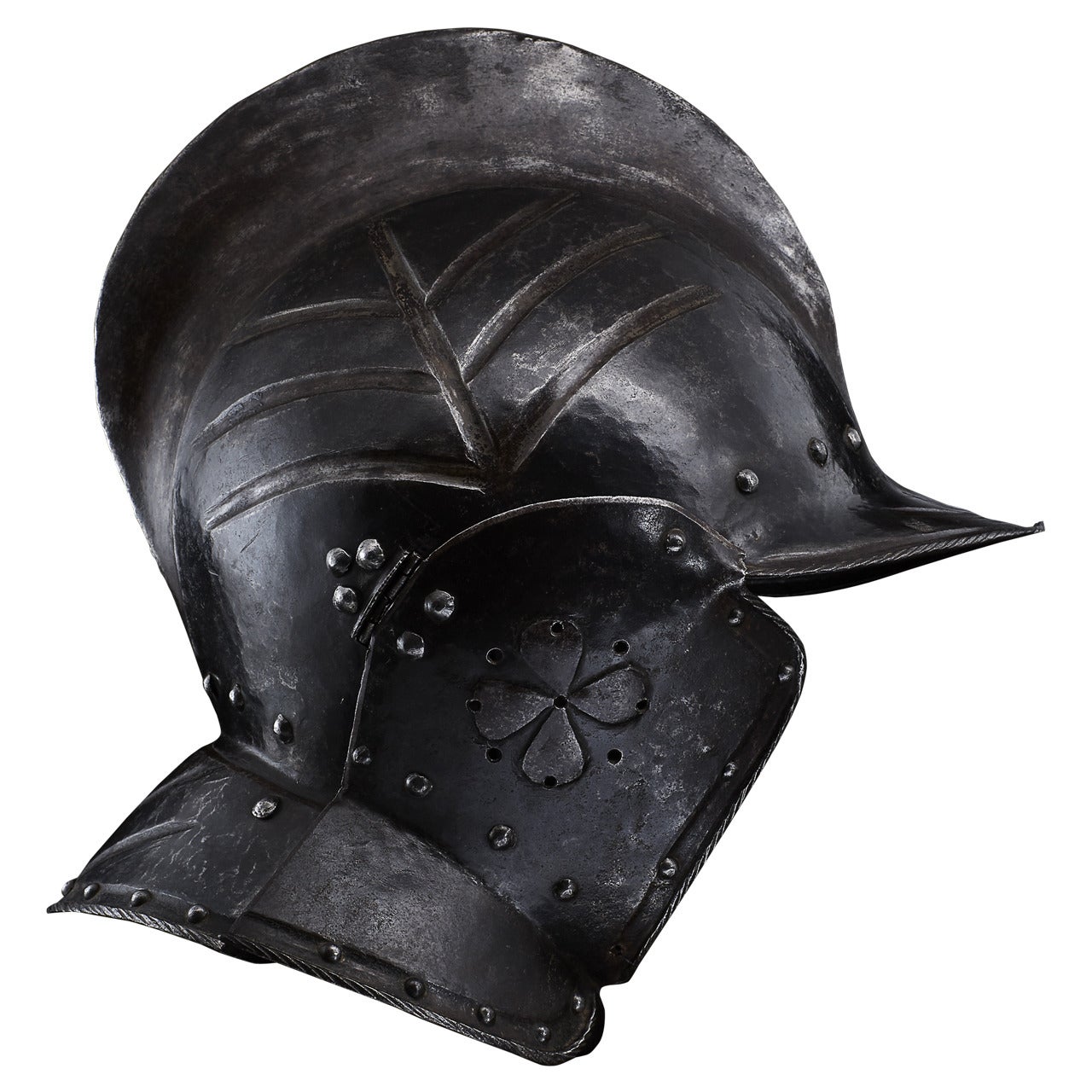 Elegant Burgonet Helmet Made for an Officer, Nuremberg circa 1570