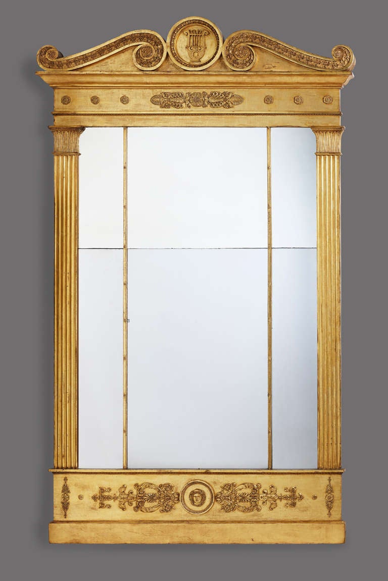 Impressive Royal Early 19th c. Empire German Mirror For Sale at 1stdibs