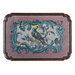 German Glass Bead Decorated Rococo Centre Table, Circa 1760 7