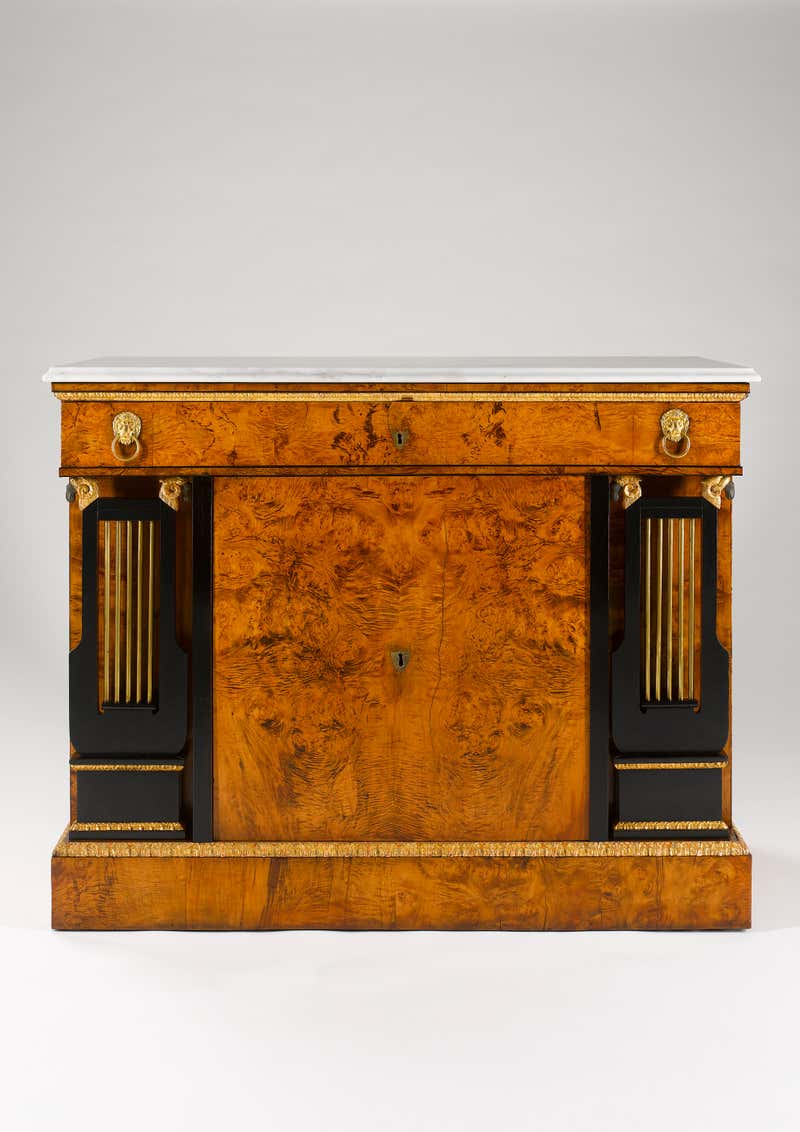 Architectural Early 19th Century German Biedermeier Cabinet For Sale at ...