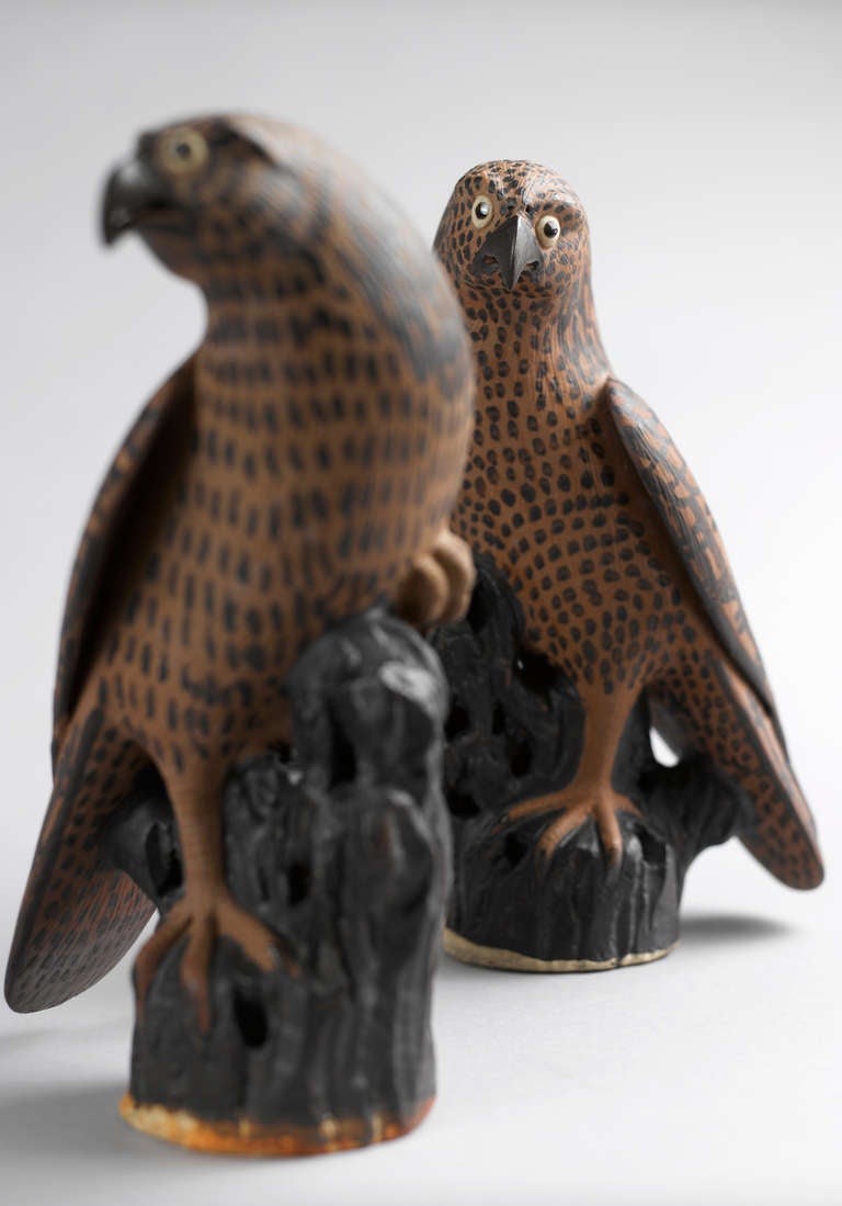 Paar chinesische Falken aus dem frühen 19 (Islamisch)