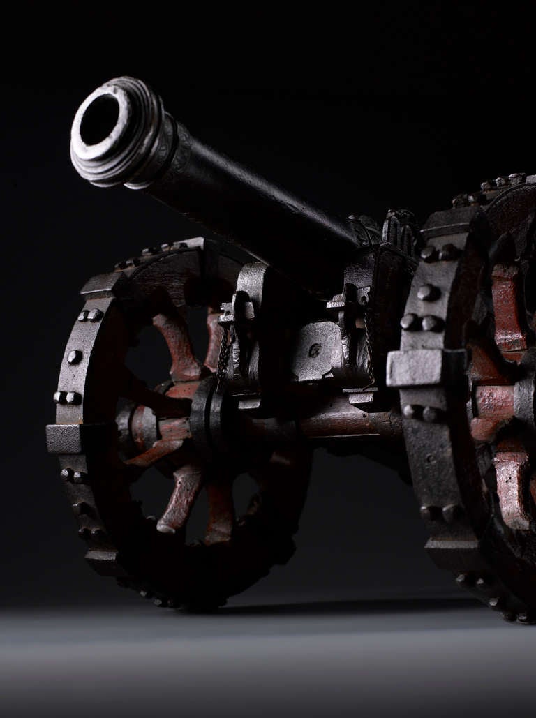 Baroque Rare Dutch 17th C. Model Cannon