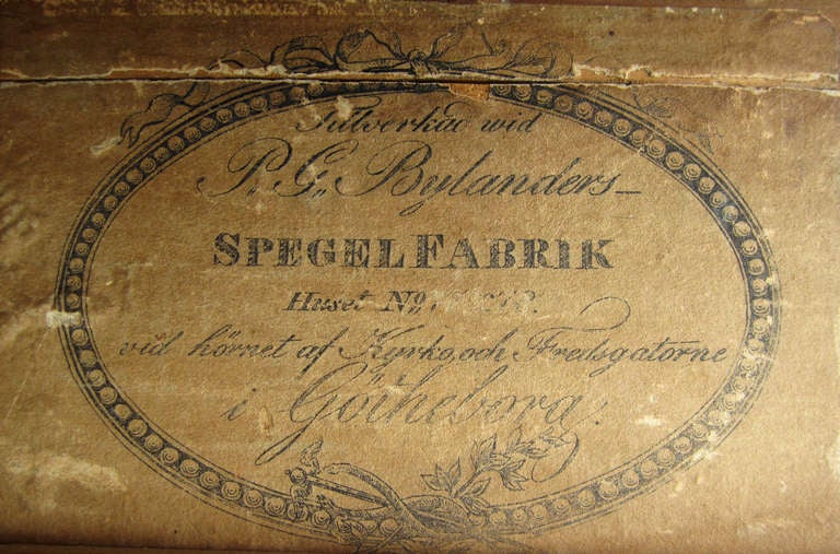 Schwedisches Empire Frühes 19. Jahrhundert Girandole-Spiegel (Erstes Kaiserreich) im Angebot