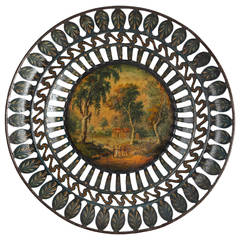 Unusual and Attractive Tole Peinte Dish, German Biedermeier, Early 19th Century 2