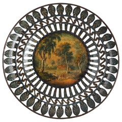 Unusual and Attractive Tole Peinte Dish, German Biedermeier, Early 19th Century