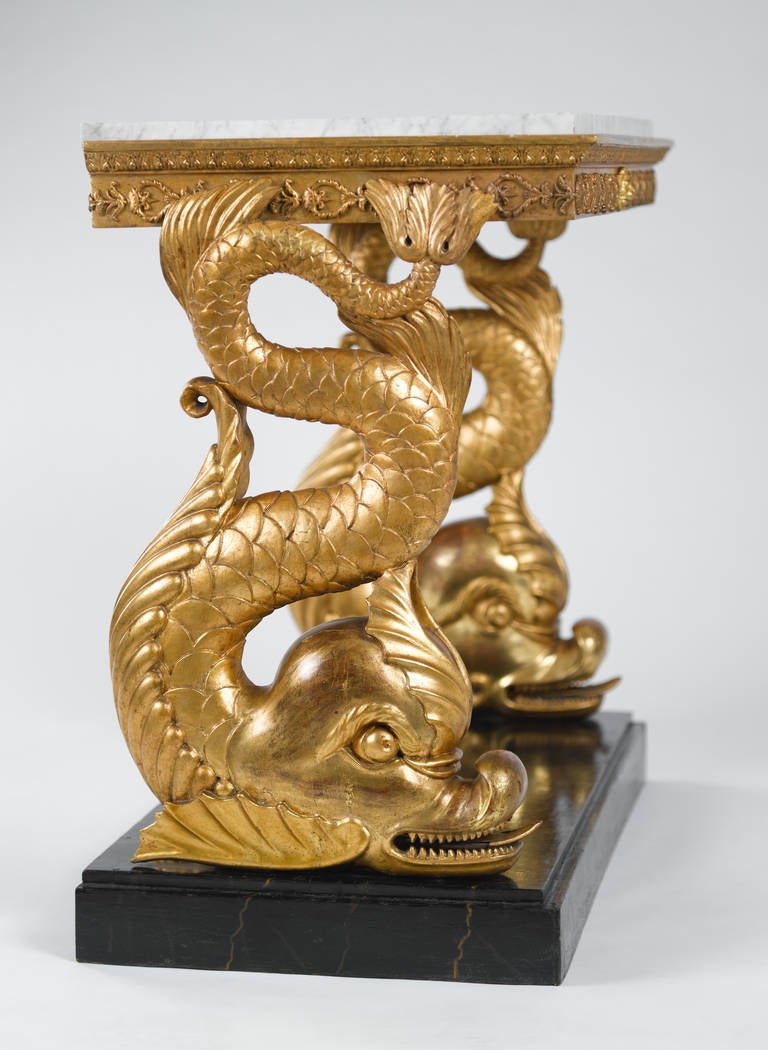 Empire Highly Decorative, Early 19th Century Gustavian, Swedish Console Table
