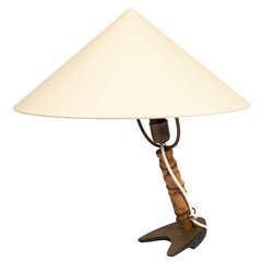 Carl Aubock "Boomerang" Table Lamp Circa 1935