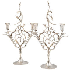 Pair of Candlesticks "Diana" Karl Hagenauer Werkstatte Hagenauer, 1928