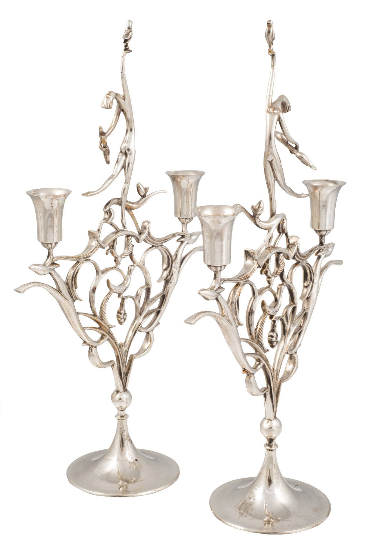 Austrian Pair of Candlesticks 