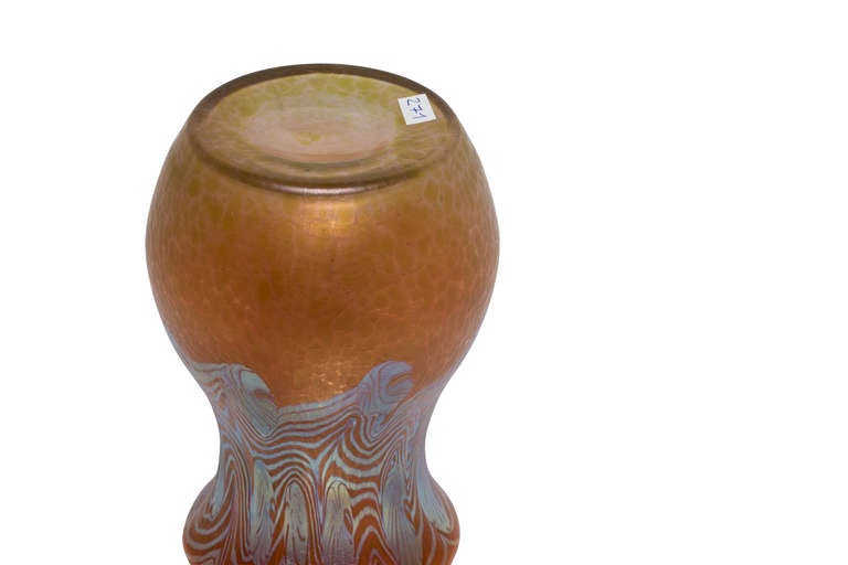 Austrian Loetz Vase Phen. Gre. 3/430 Metallrot, circa 1903 For Sale