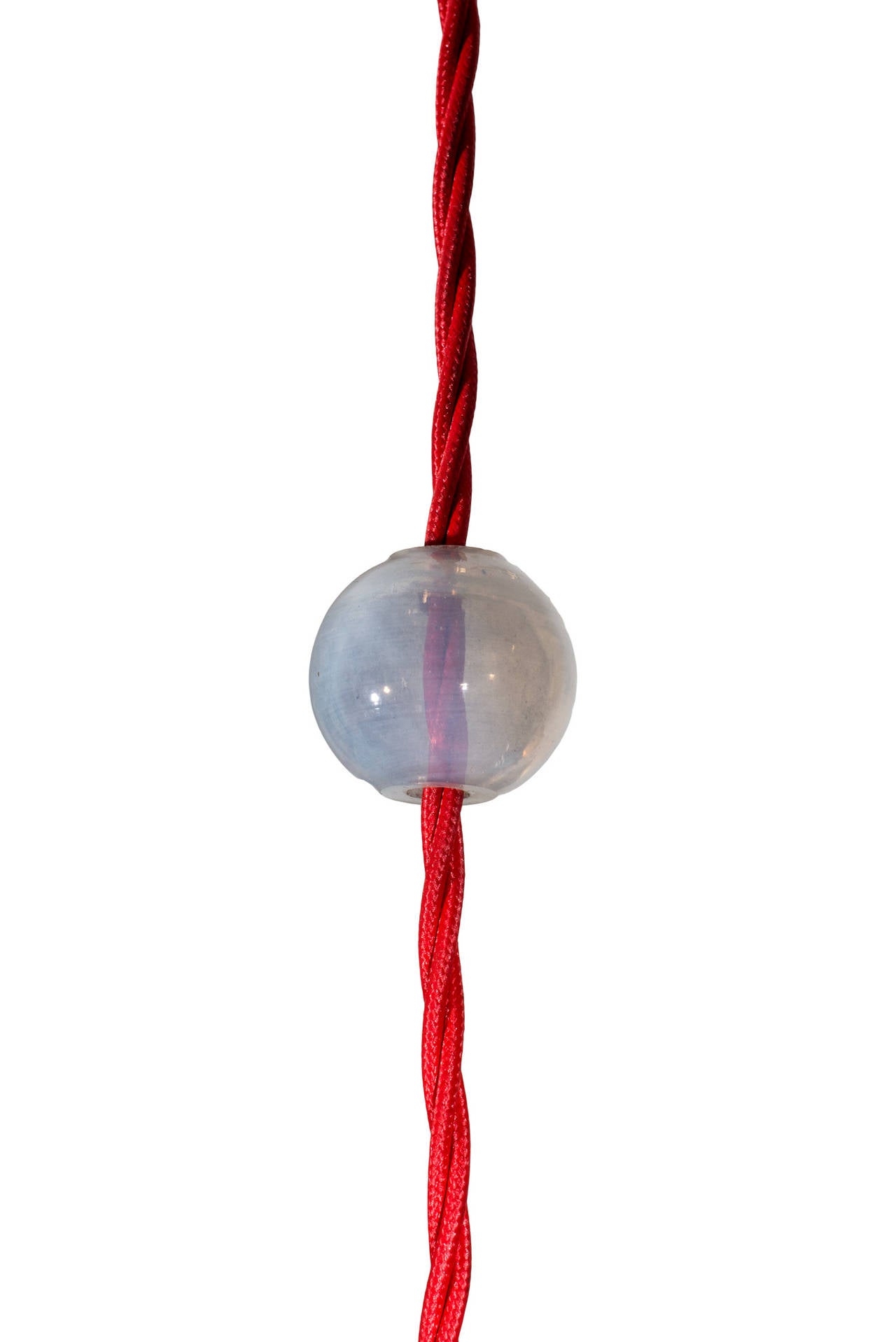 Early 20th Century Viennese Hanging Lamp circa 1902 with Loetz Lamp Phenomen Gre 2/177 Shade
