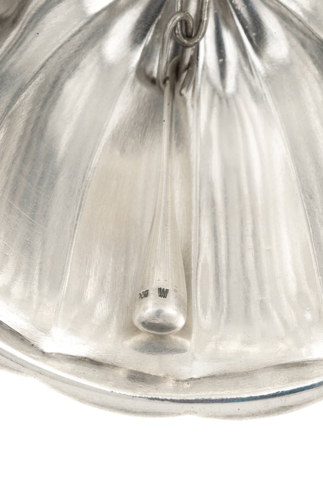 Early 20th Century Dinner Bell Josef Hoffmann Wiener Werkstatte Silver 1913