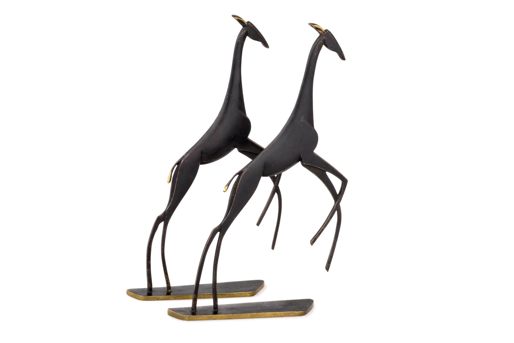 Lovely Werkstatte Hagenauer Giraffes ca. 1950 Marked