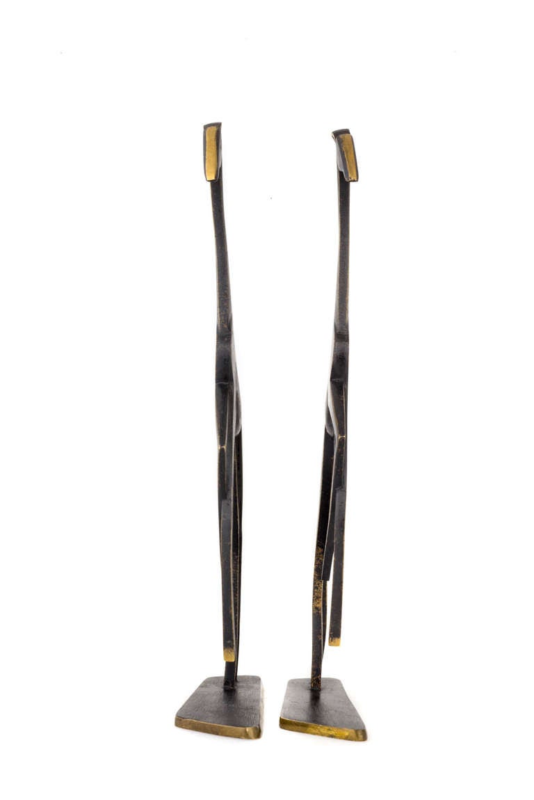 Lovely Werkstatte Hagenauer Giraffes ca. 1950 Marked In Excellent Condition In Vienna, AT