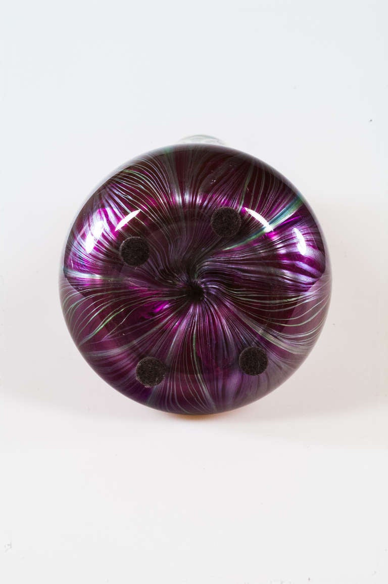 Loetz Silver Overlay Vase by Franz Hofstotter 