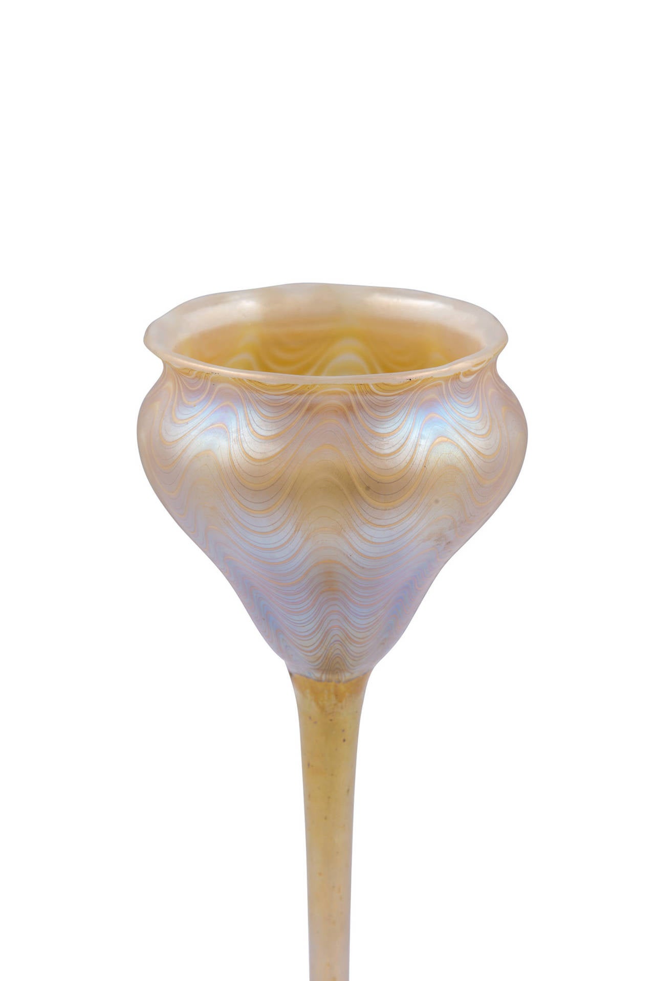 Austrian Candia Phenomen Gre 6893 Rare Tulip Vase by Loetz and Franz Hofstotter For Sale
