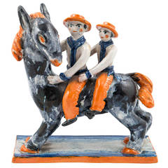Rare Kitty Rix Wiener Werkstatte Horse Figurine Group, circa 1928 7