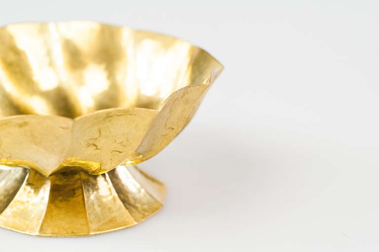 Documented Gold Gilded Brass Ashtray Josef Hoffmann Wiener Werkstätte circa 1923 3
