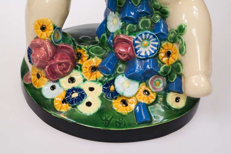 Michael Powolny Wiener Keramik Spring Putto Monumental Ceramic pre 1912 1