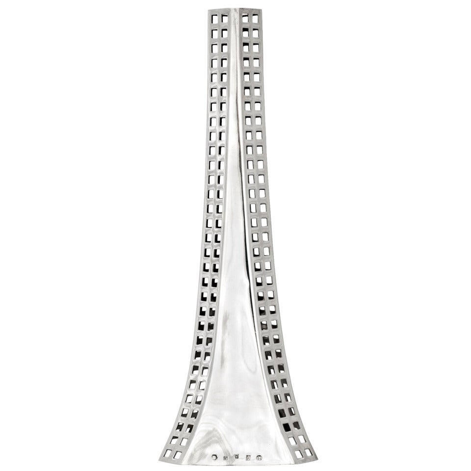 Documented Koloman Moser Wiener Werkstatte Silver Vase ca. 1905