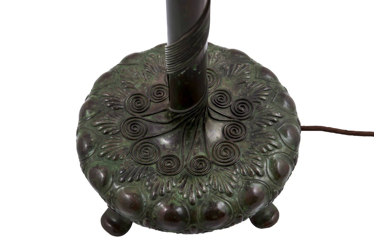 Louis Comfort Tiffany, Tiffany Studios New York, Lampe „Geranium“, Lampe „Geranium“, 1906-1910 im Zustand „Hervorragend“ in Vienna, AT