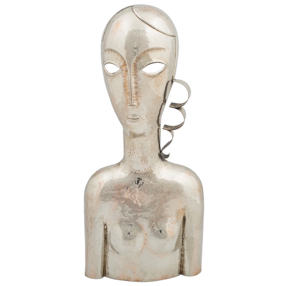 Franz Hagenauer Brass Figurine Depicting Actress Tala Birell