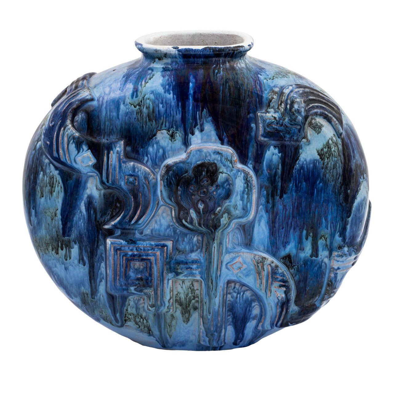Floral Vase, Ceramics Bowl by Wiener Werkstatte For Sale