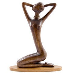 Werkstatte Hagenauer African Woman, Art Deco, circa 1950