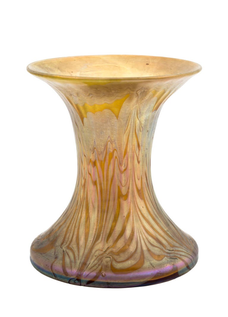 Blown Glass Johann Loetz Witwe Early Signed Phaenomen Vase, 1899s For Sale