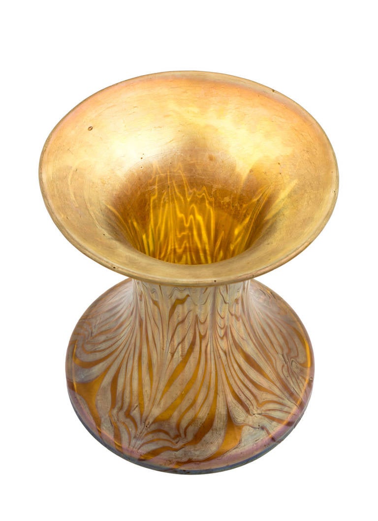 Jugendstil Johann Loetz Witwe Early Signed Phaenomen Vase, 1899s For Sale