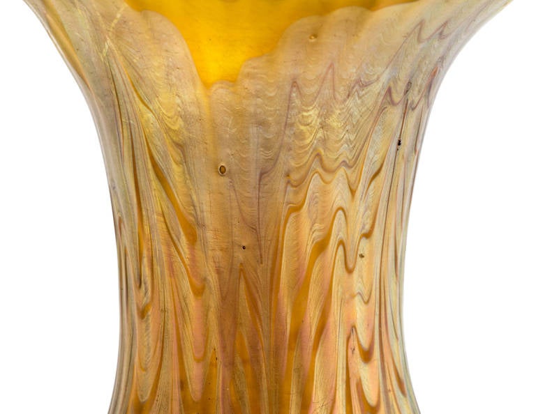 19th Century Johann Loetz Witwe Early Signed Phaenomen Vase, 1899s For Sale