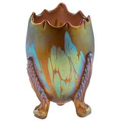 Egg Shaped Loetz Vase with Medici Decoration, circa 1901
