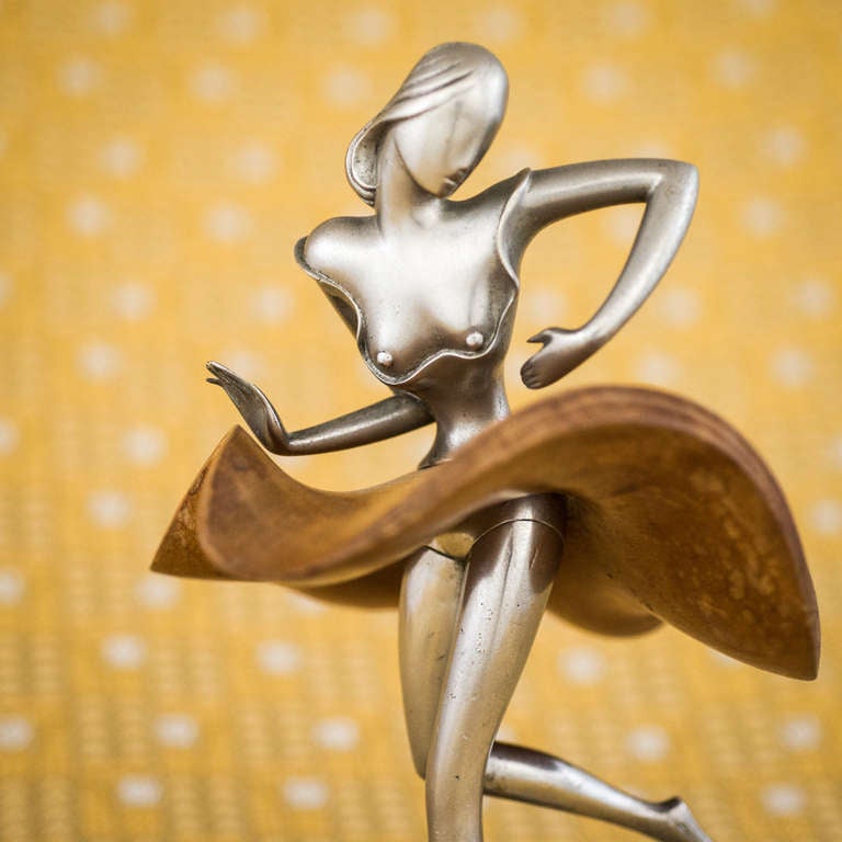 Art Deco Figurine Dancer Werkstatte Hagenauer Vienna Design ca. 1935